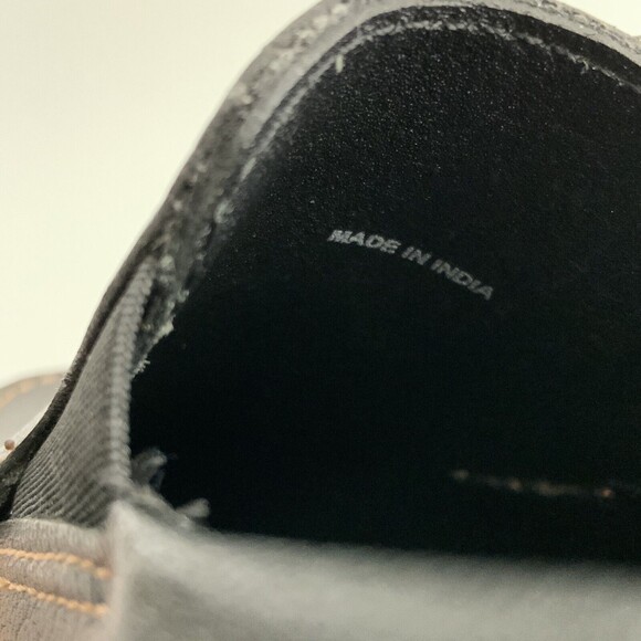 Cole Haan Loafers Men Size 10.5M Black Tucker Leather Slip-on Shoe India - Picture 7 of 13